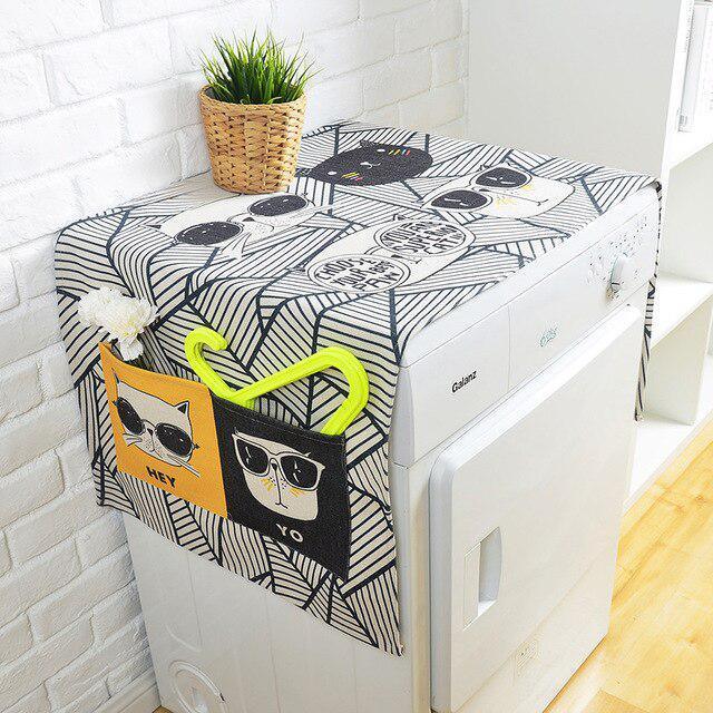 Lisslune | Elegant European Linen Cartoon Storage Cover for Stylish Organization