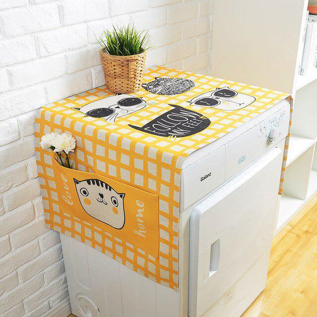 Lisslune | Elegant European Linen Cartoon Storage Cover for Stylish Organization