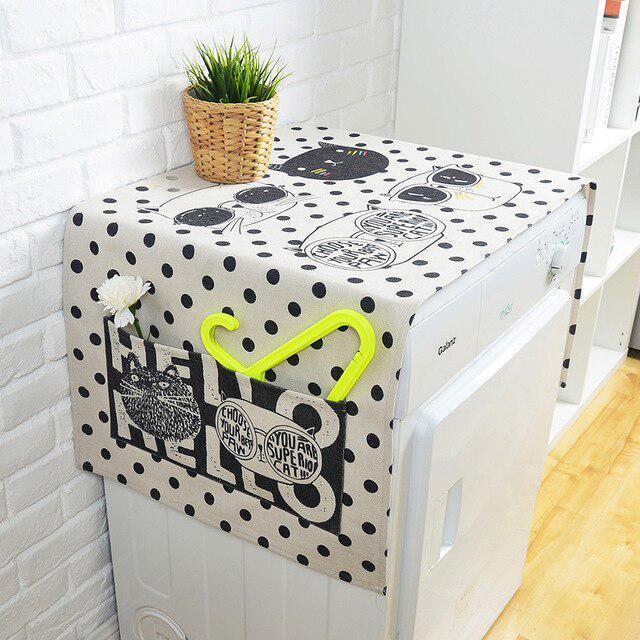 Lisslune | Elegant European Linen Cartoon Storage Cover for Stylish Organization