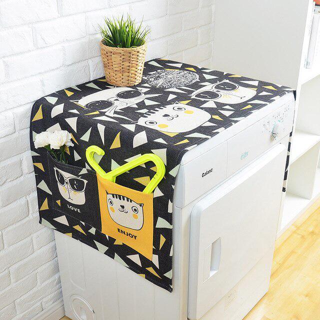 Lisslune | Elegant European Linen Cartoon Storage Cover for Stylish Organization