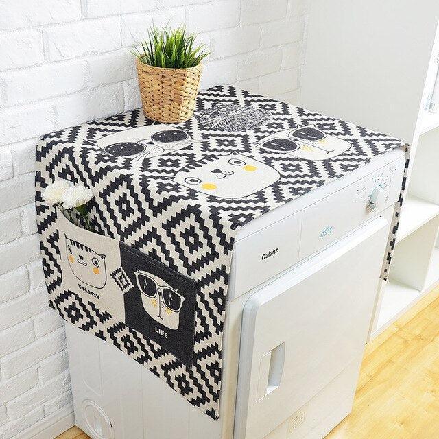 Lisslune | Elegant European Linen Cartoon Storage Cover for Stylish Organization