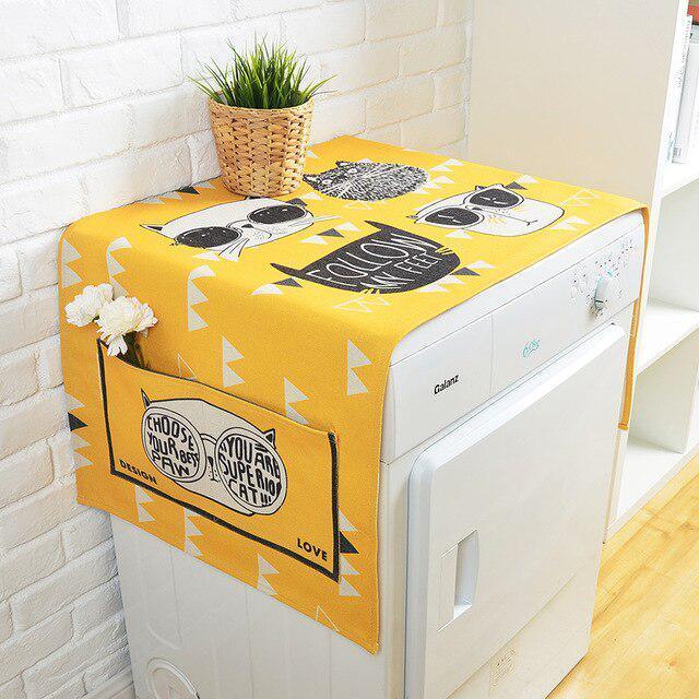 Lisslune | Elegant European Linen Cartoon Storage Cover for Stylish Organization