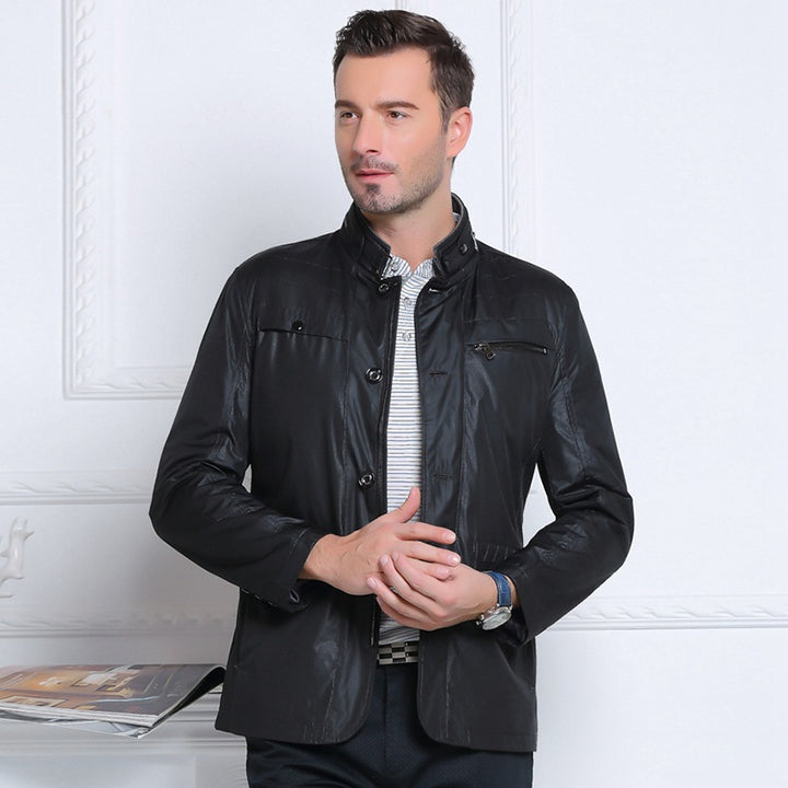 Men's Lightweight Casual Jacket with Zip Pocket Lisslune