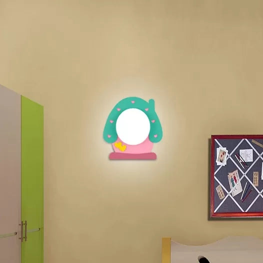 Skørter | Nursing Room Cottage Wall Lamp Wooden Cartoon Candy Colored LED Wall Lamp