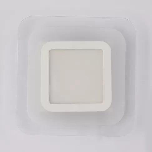 Skørter | White slim square LED wall-mounted Simple Style acrylic wall light for stairs