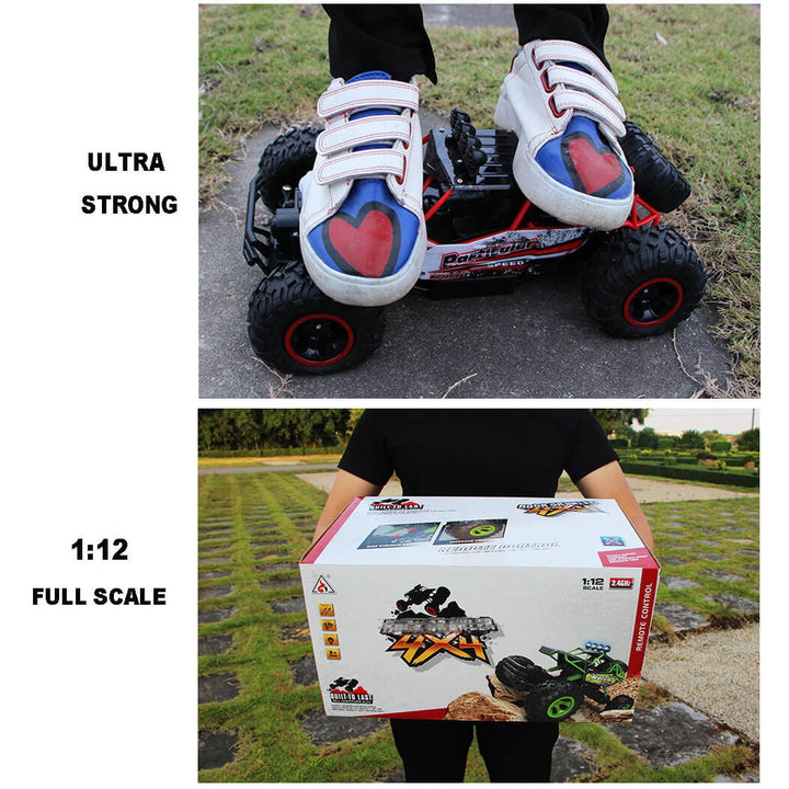 Lisslune | Remote-Controlled Car, 4x4, Monster Truck, Rock Crawler, 2.4 G, Offroad Climbing Car
