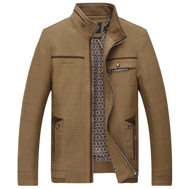 Men's leisure jacket with modern design and multifunctional pockets Lisslune
