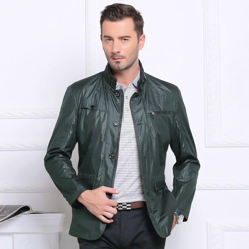 Men's Lightweight Casual Jacket with Zip Pocket Lisslune