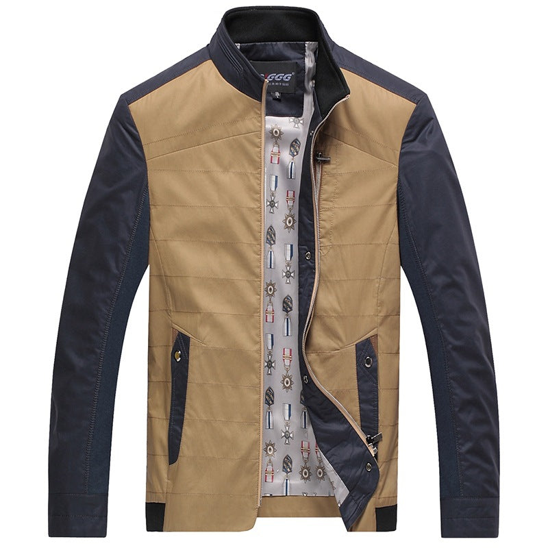 Man Sporty Technical Jacket with Contrast Details Lisslune