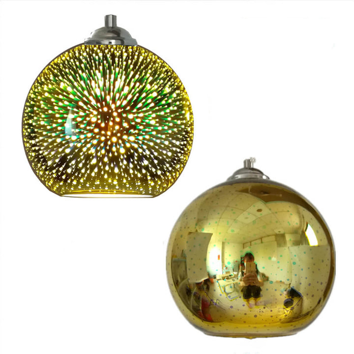 Lisslune | Modern creative 3D colorful firework glass 1-light dome pendant lamp