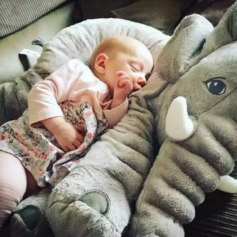 Lisslune | Cuddly Elephant Cushion | Fluffy Soft | Dual Use | Nice Gift