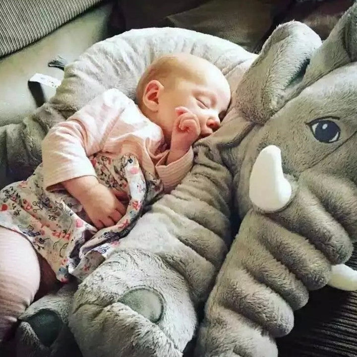 Lisslune | Cuddly Elephant Cushion | Fluffy Soft | Dual Use | Nice Gift