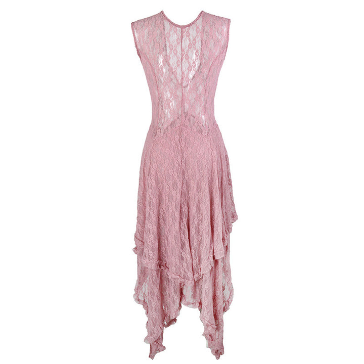 Ladies festive dress with voluminous skirt and sophisticated ruffle details