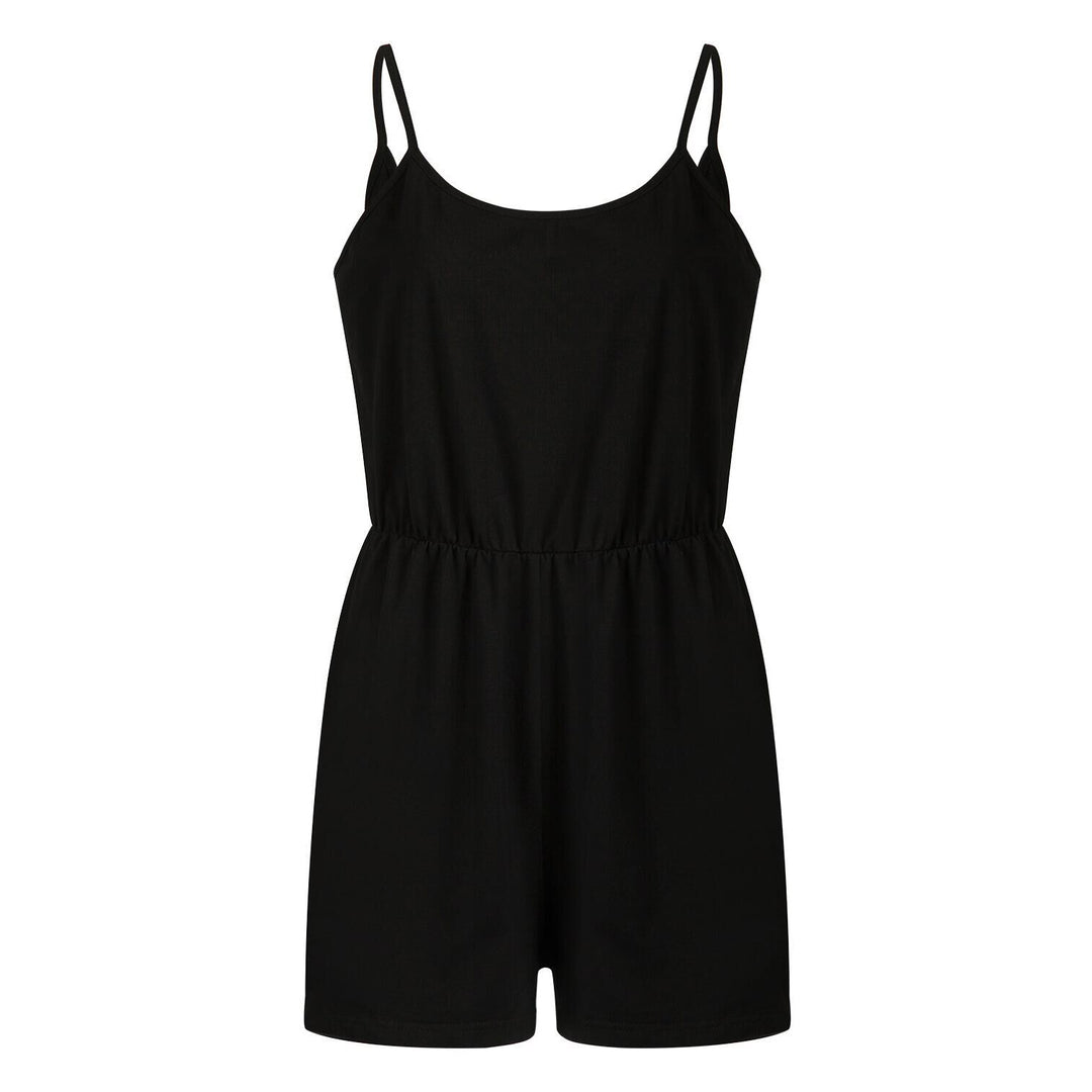 Ladies stylish jumpsuit with adjustable straps and elastic waistband Lisslune