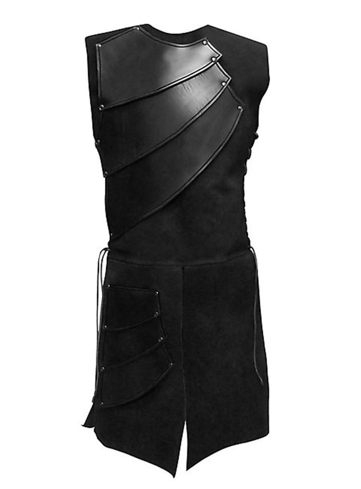 Men's sturdy leather trousers in classic design Lisslune