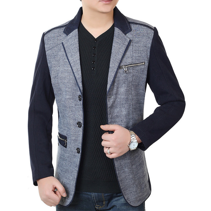 Men's sporty blazer jacket with modern details Lisslune