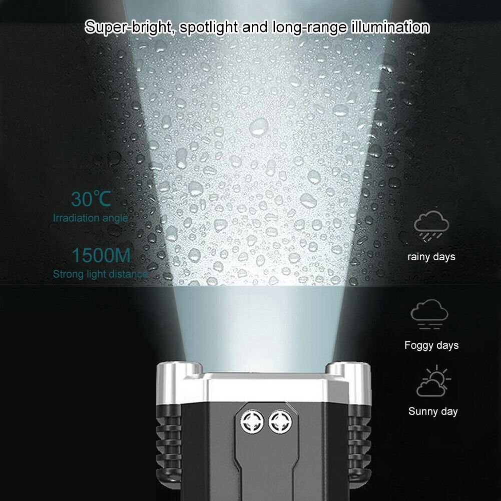 Lisslune | Super Bright Rechargeable LED Handheld Flashlight Portable Spotlight 4 Mode New