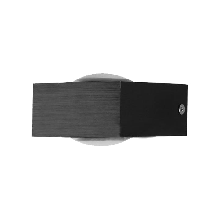 Lisslune | Aluminum Rectangle RGB Wall Lighting Simple Black/Brushed Silver Single/Dual-Sided LED Wall Mounted Light for Corridor