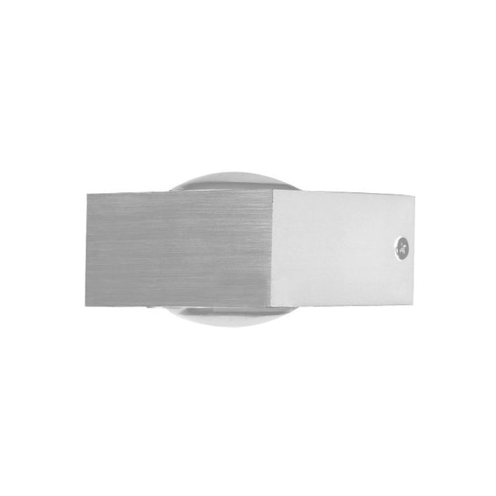 Lisslune | Aluminum Rectangle RGB Wall Lighting Simple Black/Brushed Silver Single/Dual-Sided LED Wall Mounted Light for Corridor