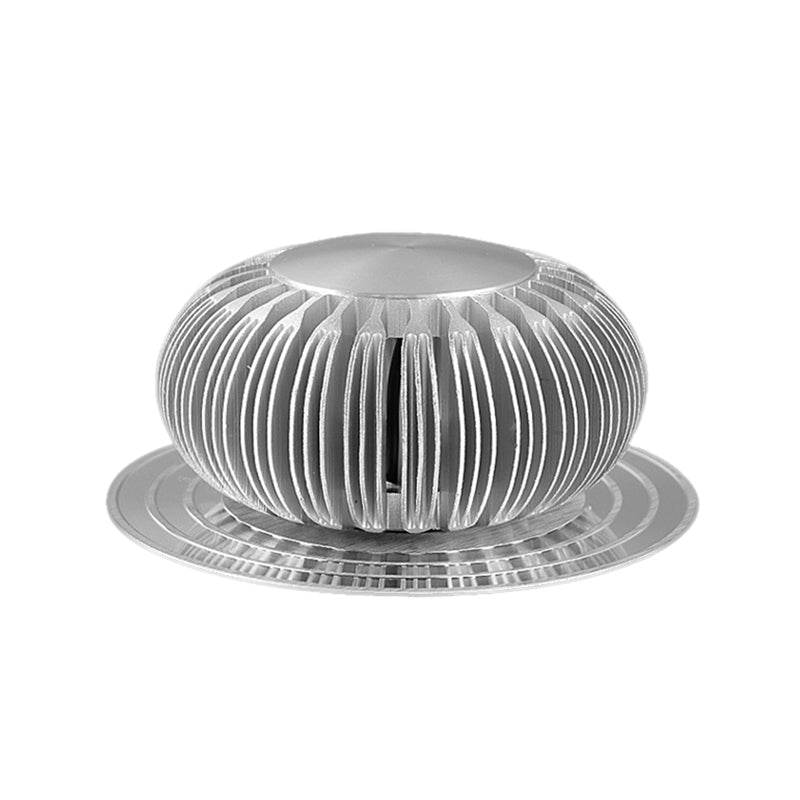 Lisslune | 3D Radial Wall Mount Lighting Fixture Modern Metallic Silver LED Wall Lamp in 7 Colors Light