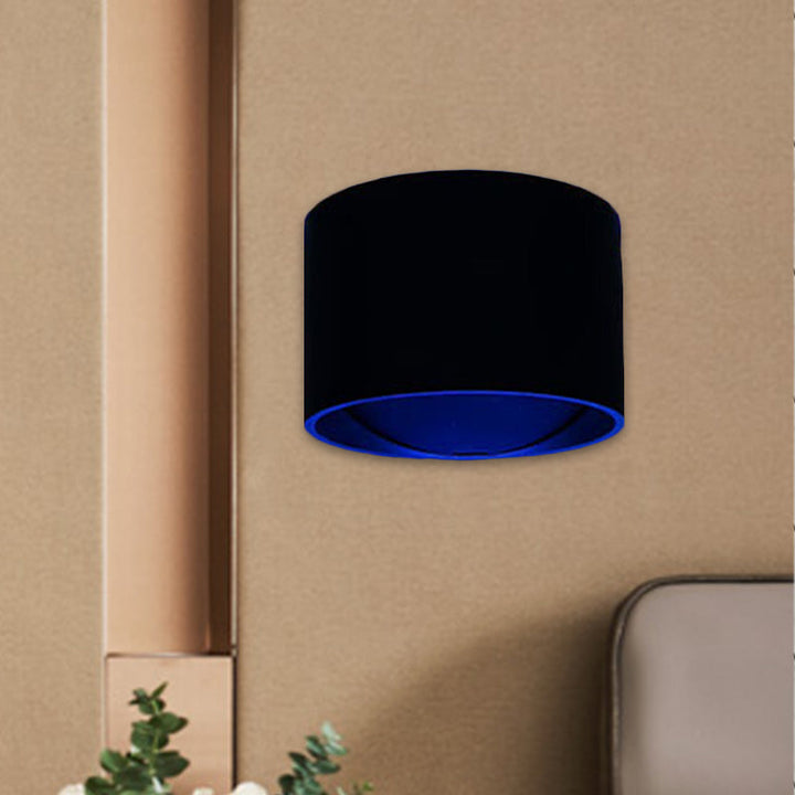 Lisslune | Black/White Circle Mini Wall Light Kit Simple LED Metal Wall Light in Multi-Color Light