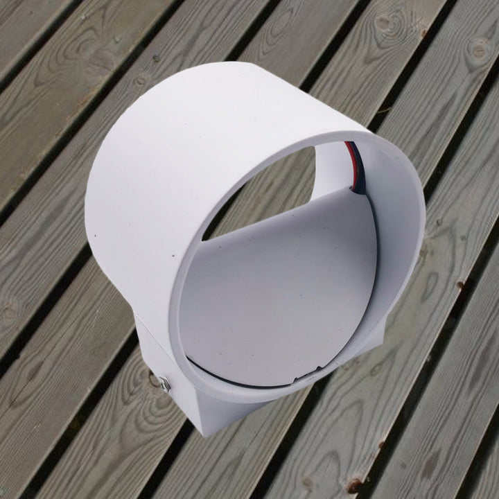 Lisslune | Black/White Circle Mini Wall Light Kit Simple LED Metal Wall Light in Multi-Color Light