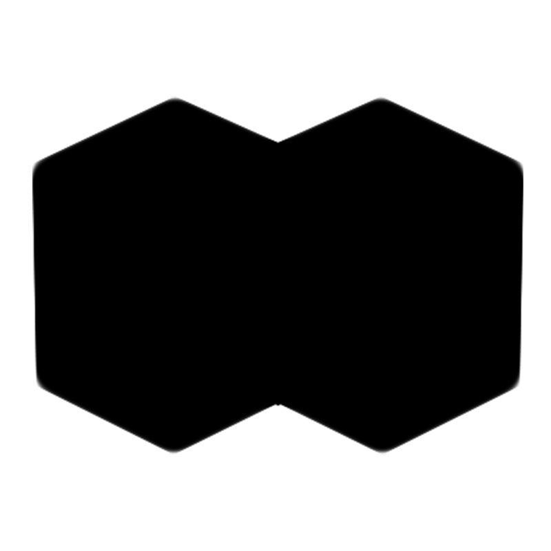 Lisslune | Modern 2/3/4-Light LED Ceiling Light Black Hexagon Wall-Mounted Light with Aluminum Shade, RGB Colors Light