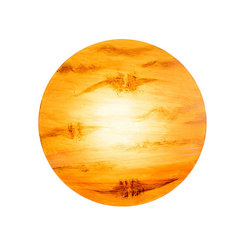 Skørter | Living Room Flat Planet Wall Light Acrylic Modern Creative Multi-color Wall Lamp