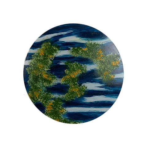 Skørter | Living Room Flat Planet Wall Light Acrylic Modern Creative Multi-color Wall Lamp