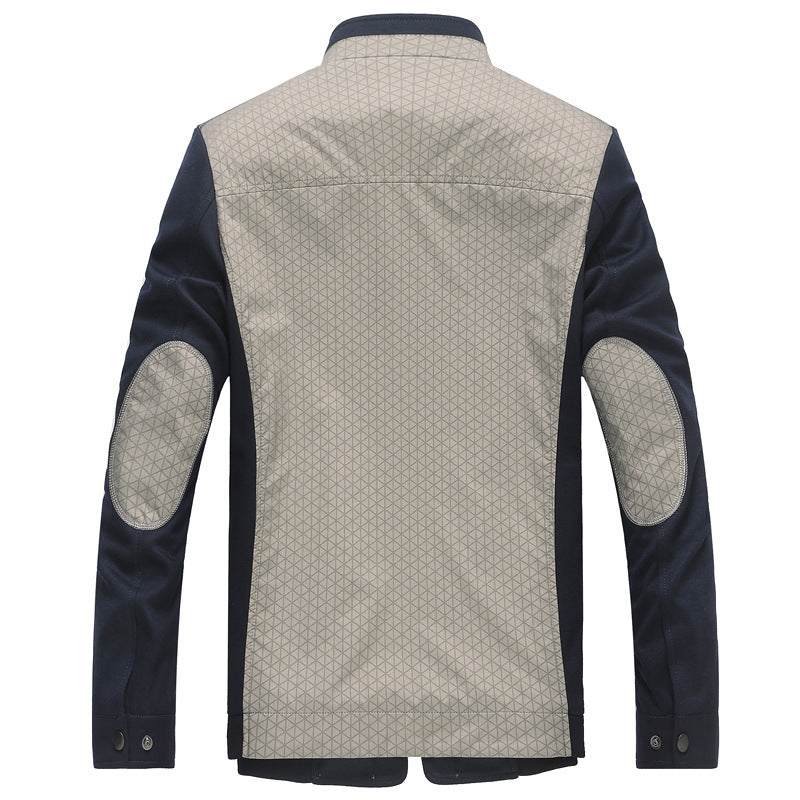 Men's leisure jacket with interior geometric pattern Lisslune