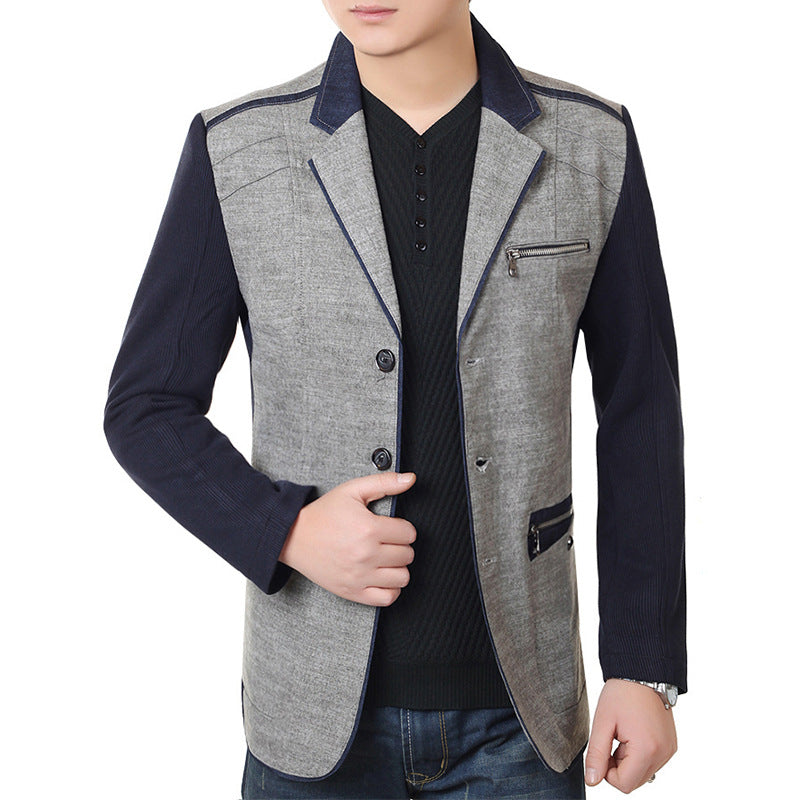 Men's sporty blazer jacket with modern details Lisslune