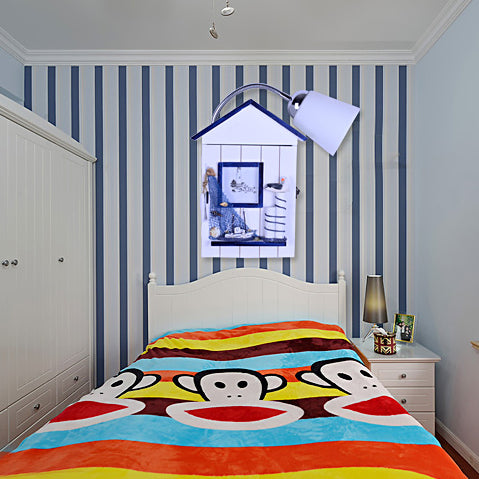 Skørter | Lodge Kids Room Wall Light with Bucket Shade Wood Light Modern Wall Lamp in White