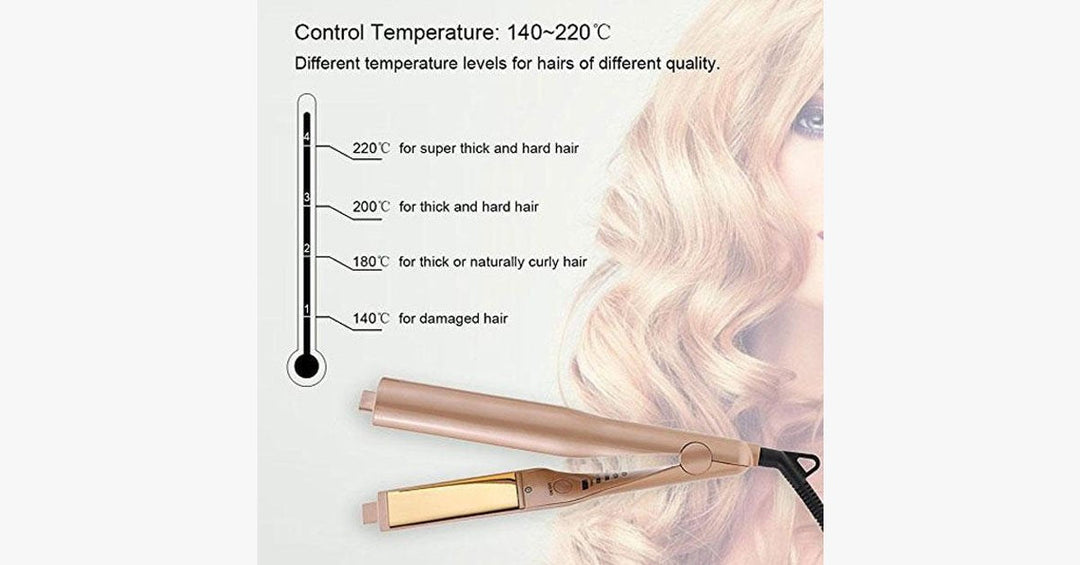 Lisslune | Pro 2-in-1 Hair Waver and Straightener