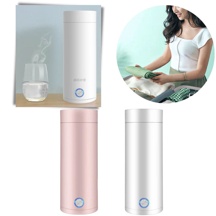 Lisslune | Portable Water Boiler 400ml – Compact Travel Kettle with Intelligent Temperature Control & Double Insulation