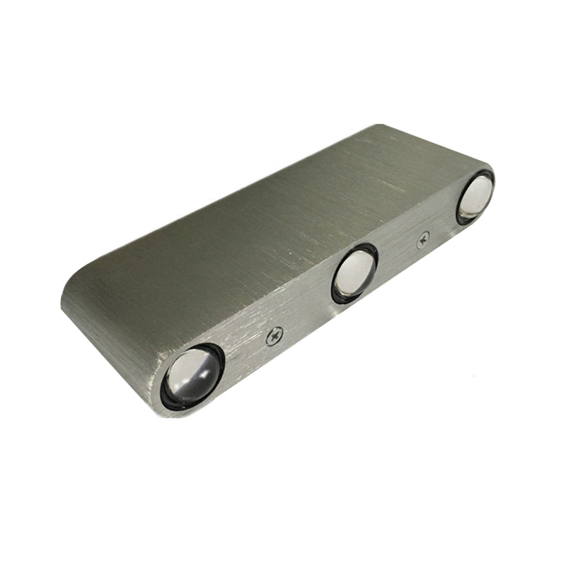 Skørter | Rectangular Wall Lamp Modern Metal Karaoke Room LED Wall Lamp in Nickel, 7"/7.5" Width