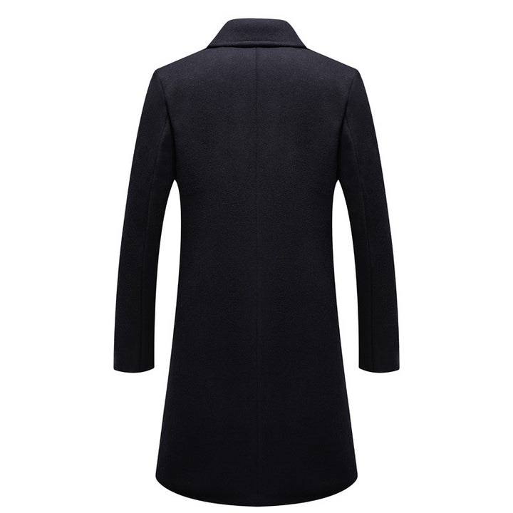 Men's Elegant and Warming Long Coat with Quilted Lining Lisslune