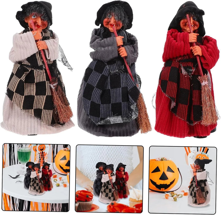 Lisslune | Halloween Witch Doll Statue Decor Desktop