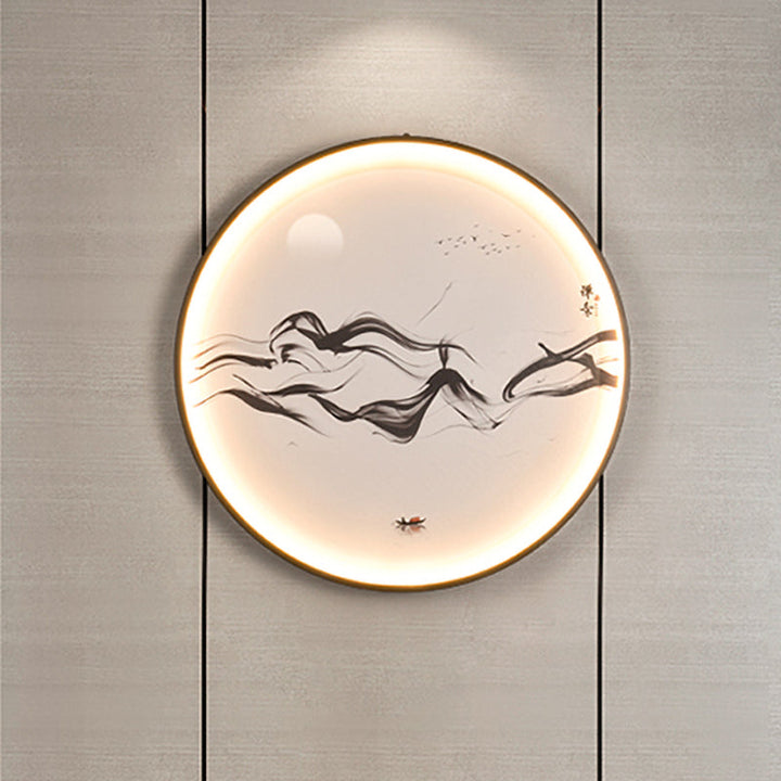 Skørter | Zen/Hills Wall Lamp Fixture Vintage Aluminium Black LED Wall Fixture Lighting for Restaurant