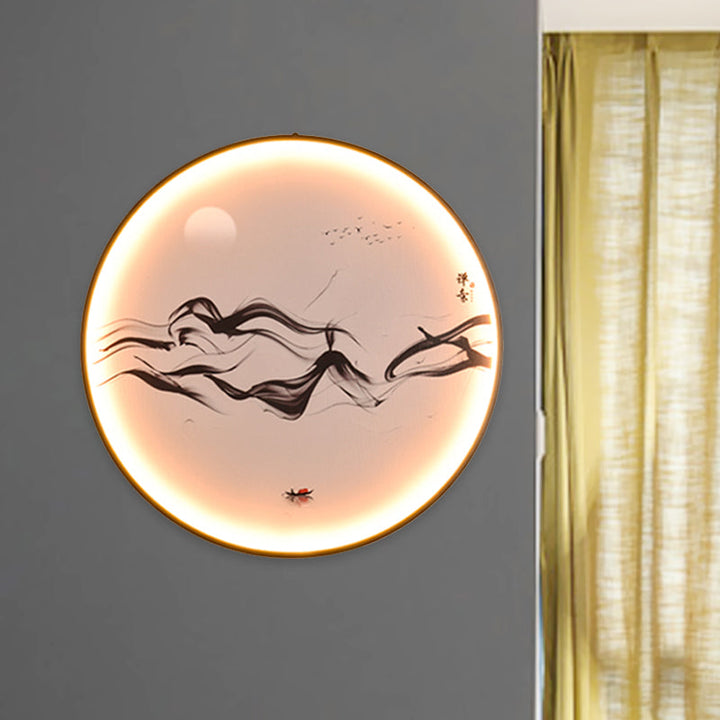 Skørter | Zen/Hills Wall Lamp Fixture Vintage Aluminium Black LED Wall Fixture Lighting for Restaurant