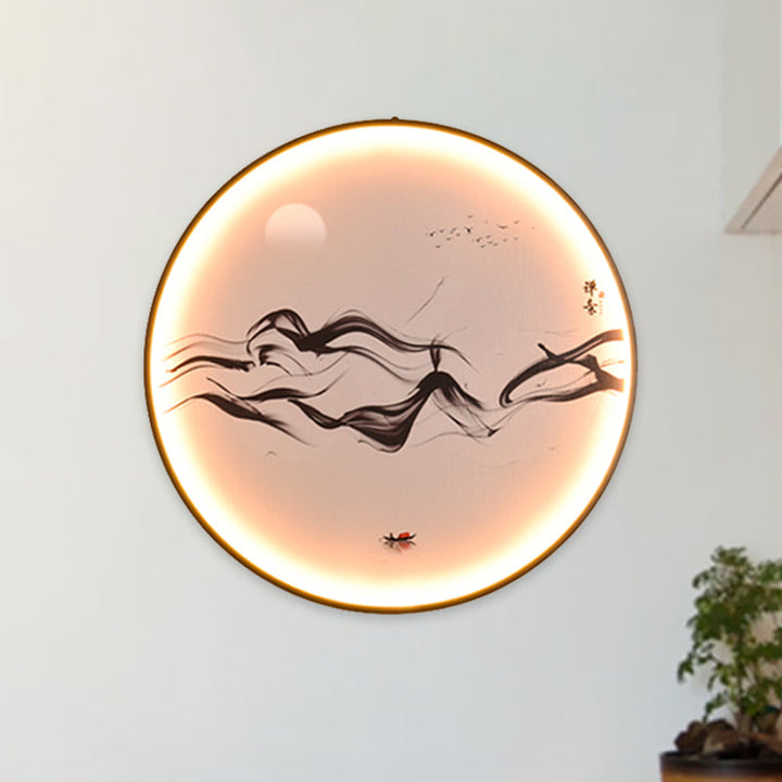 Skørter | Zen/Hills Wall Lamp Fixture Vintage Aluminium Black LED Wall Fixture Lighting for Restaurant