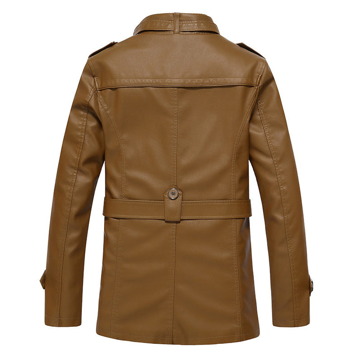 Men's synthetic leather jacket with soft lining Lisslune