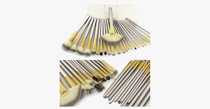 Lisslune | Crushed Mocha 24-piece Brush Set