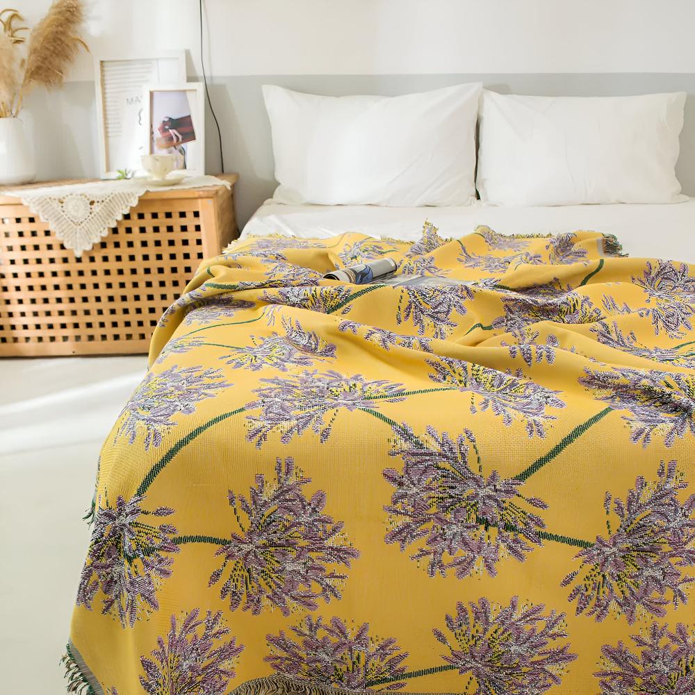 Lisslune | Agapanthus Tassel Blanket