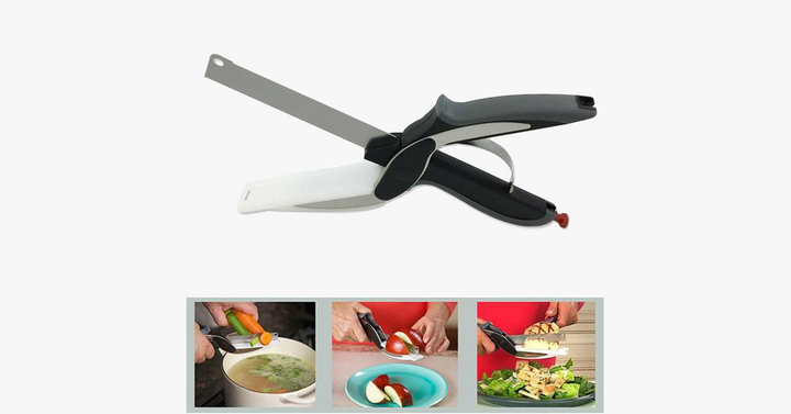 Lisslune | 2 in 1 Stainless Steel Food Chopper with Comfort Grip - Chopping Made Smart