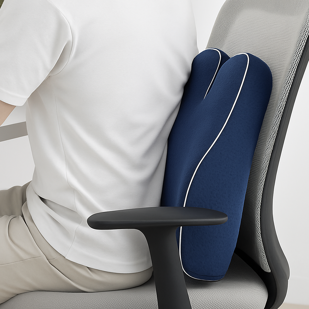 Lisslune | Memory Foam Back Support Cushion for Office Chairs