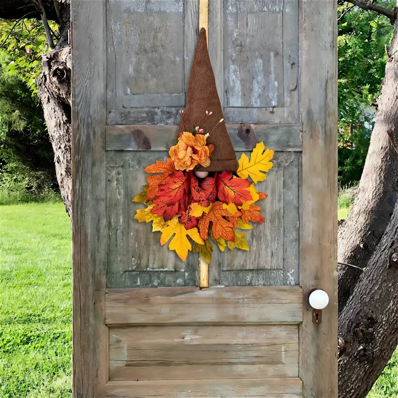 Lisslune | Fall Maple Gnome Front Door Hanger