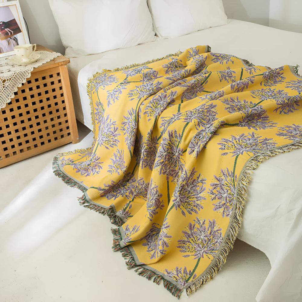 Lisslune | Agapanthus Tassel Blanket