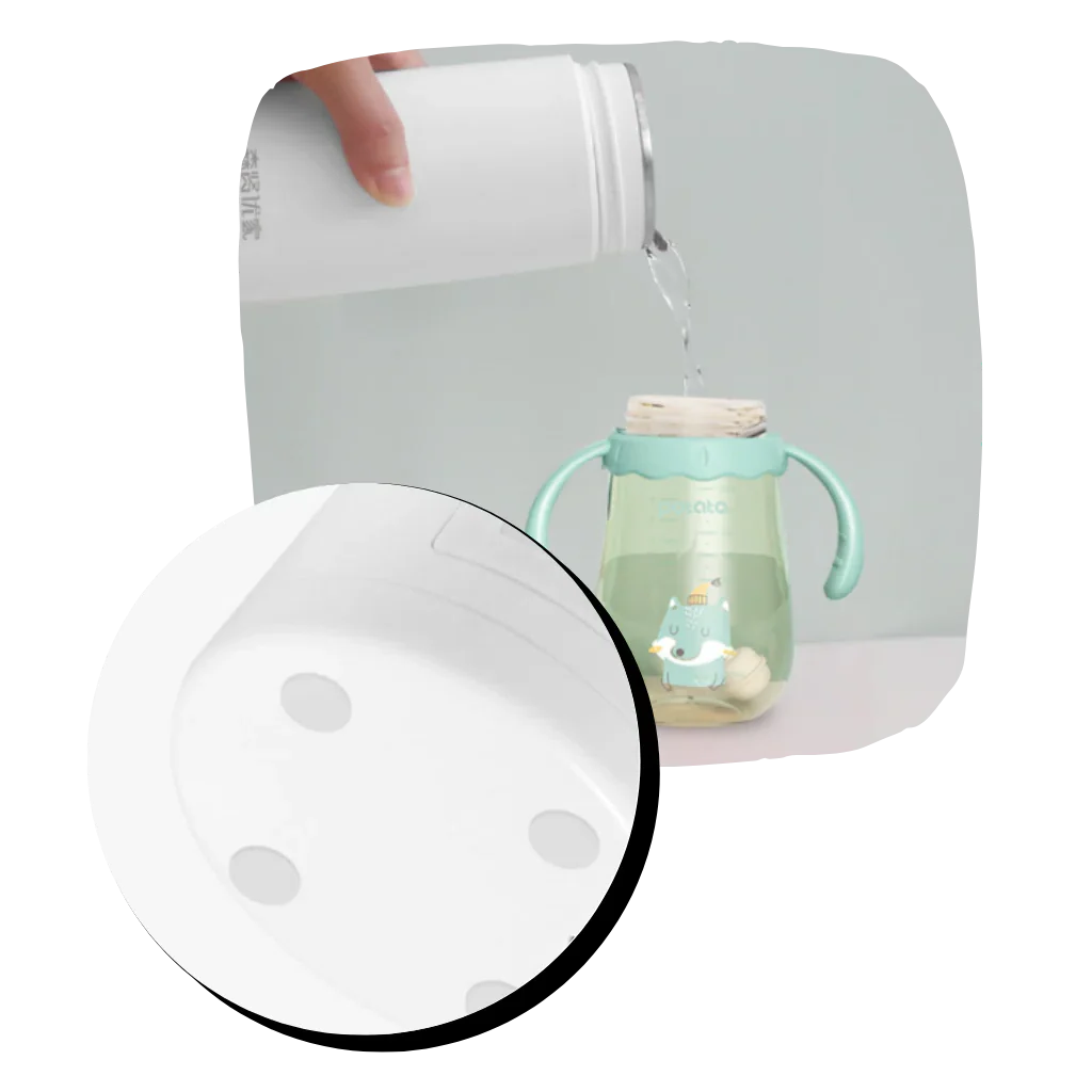 Lisslune | Portable Water Boiler 400ml – Compact Travel Kettle with Intelligent Temperature Control & Double Insulation