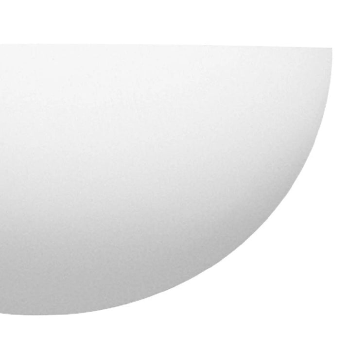 Lisslune | White Plaster Vintage Half-Round Half-Moon Paintable Wall Spotlight 30cm