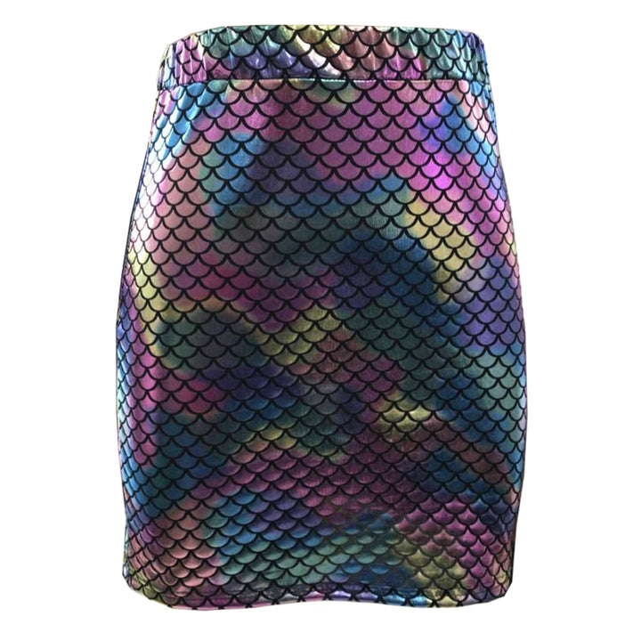 Ladies mini skirt with shimmering scale pattern Lisslune